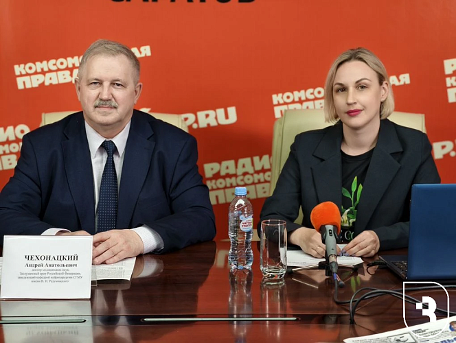Нейрохирург Саратовского медуниверситета выступил на брифинге «Комсомольской правде в Саратове»
