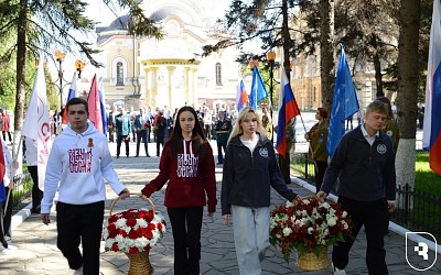 На территории Университетского городка прошел торжественный митинг, посвященный Дню Победы